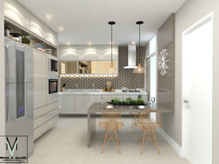 Cozinha Clean, Miranda & Velloso Arquitetura e Design Miranda & Velloso Arquitetura e Design Modern kitchen