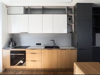 2BHK CLASSIC, Rebel Designs Rebel Designs Built-in kitchens Wood Wood effect