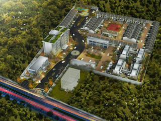 3D Modelling Aero City Lampung, CAA Architect:modern oleh CAA Architect, Modern