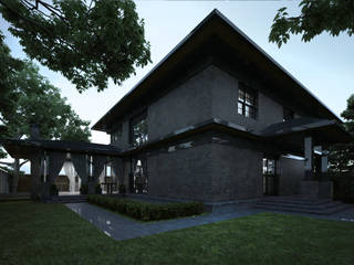 Проект кирпичного двухэтажного дома, Way-Project Architecture & Design Way-Project Architecture & Design Eclectic style houses