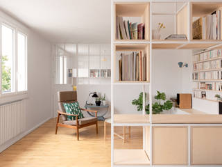 Dito_wes, atelier DiTO atelier DiTO Scandinavian style living room Wood Wood effect