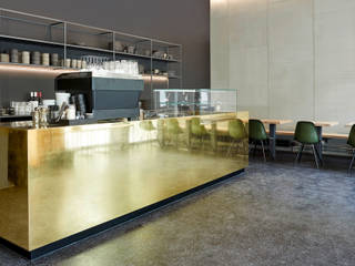 Cafe Ausbau, STUDIOLIVIUS STUDIOLIVIUS Commercial spaces Copper/Bronze/Brass