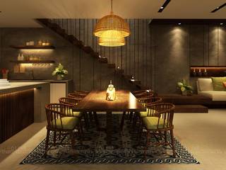 Cầu Giấy House, Văn Phòng Kiến Trúc Một Nhà Văn Phòng Kiến Trúc Một Nhà Minimalist dining room