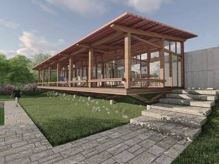 Casa de Campo AN, ArqClub - Studio de Arquitetura ArqClub - Studio de Arquitetura Country house Wood Wood effect