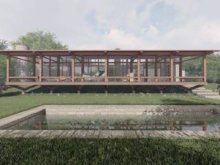 Casa de Campo AN, ArqClub - Studio de Arquitetura ArqClub - Studio de Arquitetura Country house لکڑی Wood effect