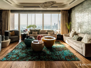 Deep Sky, Ozero and Polaris in a luxurious apartment, Manooi Manooi Modern Oturma Odası