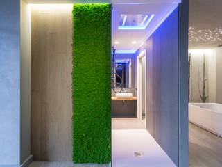 Verde verticale in uno show room di architettura, AbitoVerde AbitoVerde Espacios comerciales