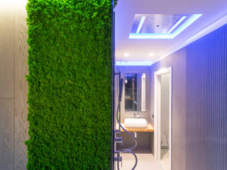 Verde verticale in uno show room di architettura, AbitoVerde AbitoVerde Espacios comerciales