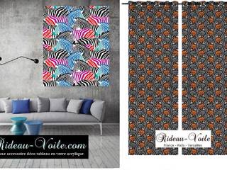 Tissu imprimé à motifs africain style wax pagne ankara, Rideau-voile Rideau-voile Nhà phong cách kinh điển