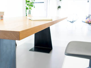 Zsteel - in Asteiche, MBzwo MBzwo Moderne Esszimmer Massivholz