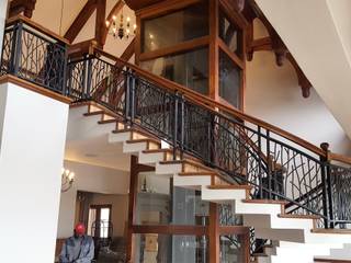 Laser Cut Balustrading and Spiral Stair Case, Ciber Steel Worx (PTY) LTD Ciber Steel Worx (PTY) LTD บันได โลหะ