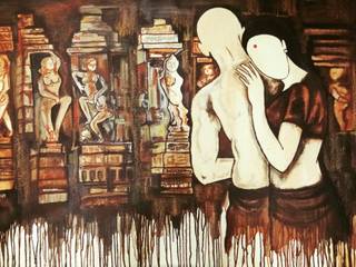 Avail “Preyasami” Contemporary Painting by Mrinal Dutt, Indian Art Ideas Indian Art Ideas Інші кімнати