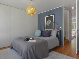 Juno's House, Mónica Parreira Design Interiores Mónica Parreira Design Interiores Minimalist bedroom