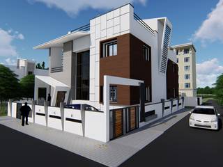 Dhandargi Residence @ Bagalkot, Cfolios Design And Construction Solutions Pvt Ltd Cfolios Design And Construction Solutions Pvt Ltd Bungalow