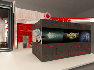 Vodafone booth, Lines Studios Lines Studios