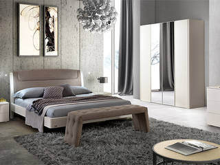 Modernes Schlafzimmer Modum Luna Frassino, SPELS-MÖBEL UG SPELS-MÖBEL UG Спальня ДСП