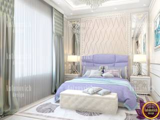 ​Fashionable interior designer in Los Angeles Katrina Antonovich, Luxury Antonovich Design Luxury Antonovich Design Eclectic style bedroom