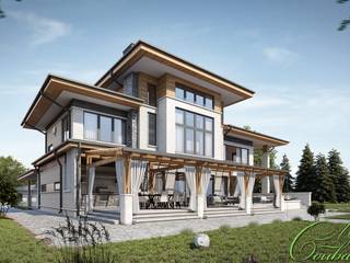Проект дома в Канаде, Компания архитекторов Латышевых "Мечты сбываются" Компания архитекторов Латышевых 'Мечты сбываются' Будинки