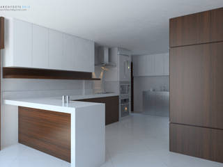 Interior Kitchen Design, Modern Minimalist, ABG Architects and Builders ABG Architects and Builders Cuisine moderne