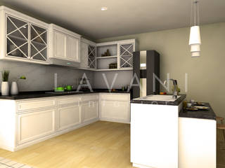 Classic Style Pantry and Mini Bar, Lavani Interior Lavani Interior مطبخ ذو قطع مدمجة خشب Wood effect
