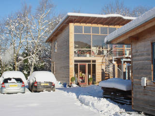 Passive Solar Workshop & House, David Colwell Design David Colwell Design Passive house لکڑی Wood effect