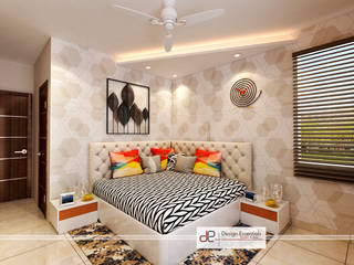 DDA flat at Vasant Kunj, Design Essentials Design Essentials Kamar Tidur Minimalis