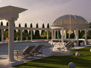 Swimming pool and landscape, dal design office dal design office مسبح
