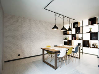 Apartamento EL.P - Remodelação, A2OFFICE A2OFFICE غرفة السفرة