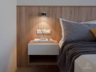 輕北歐紓壓宅, 極簡室內設計 Simple Design Studio 極簡室內設計 Simple Design Studio Dormitorios de estilo escandinavo