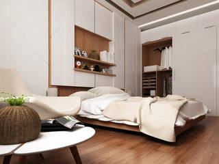 Ultra Modern Bedroom, TK Designs TK Designs Ruang Ganti Modern Komposit Kayu-Plastik