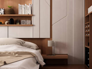 Ultra Modern Bedroom, TK Designs TK Designs Paredes e pisos modernos MDF