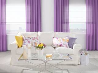 Redesign: Modern Shabby Chic Ultraviolet Living Room Dekoria.co.uk Living room Textile Purple/Violet Accessories & decoration