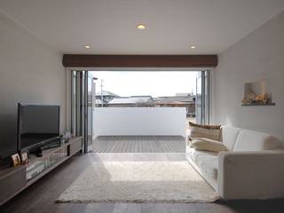 chimney, nest nest Modern living room