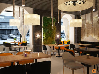 Ресторан в современном стиле, Artichok Design Artichok Design Commercial spaces Brown