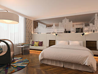 Radisson Blu Hotel, Antwerp, Ferreira de Sá Ferreira de Sá Modern style bedroom