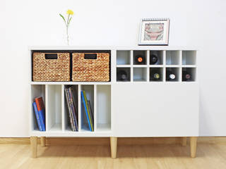 FOT - Möbelfüße für Ikea Besta Regal , NSD New Swedish Design GmbH NSD New Swedish Design GmbH Living room لکڑی Wood effect