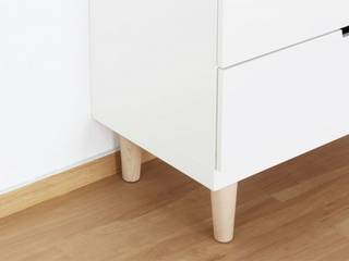 FOT - Möbelfüße für Ikea Nordli Kommode , NSD New Swedish Design GmbH NSD New Swedish Design GmbH 嬰兒房/兒童房 木頭 Wood effect