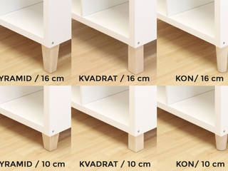 FOT - Möbelfüße für Ikea Nordli Kommode , NSD New Swedish Design GmbH NSD New Swedish Design GmbH Nursery/kid’s room Wood Wood effect