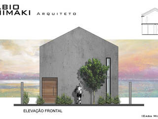 Residencia Minimalista_Mirante, Fabio Mimaki Arquitetura Fabio Mimaki Arquitetura Detached home Concrete
