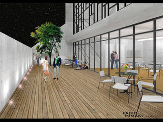 Projeto Institucional, Fabio Mimaki Arquitetura Fabio Mimaki Arquitetura Terrace لکڑی Wood effect