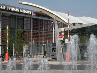 gare multimodale d'Ermont-Eaubonne, Atelier du Point du Jour Atelier du Point du Jour Espaces commerciaux Bois Effet bois