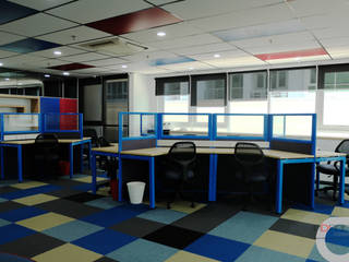 Modern . Colors . Office, inDfinity Design (M) SDN BHD inDfinity Design (M) SDN BHD Centros comerciales modernos