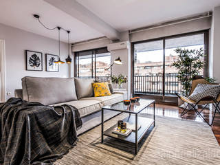 Salas de estar escandinavas por jaione elizalde estilismo inmobiliario - home staging Escandinavo