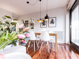 Salas de jantar escandinavas por jaione elizalde estilismo inmobiliario - home staging Escandinavo