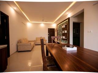 Mr. & Mrs. Ghosh's Residence, Bangalore, Studio Ipsa Studio Ipsa Moderne Wohnzimmer