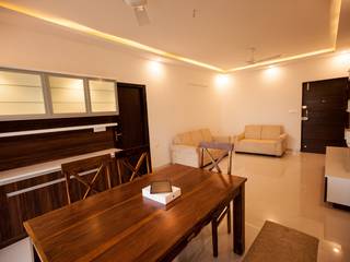 Mr. & Mrs. Ghosh's Residence, Bangalore, Studio Ipsa Studio Ipsa Moderne Esszimmer