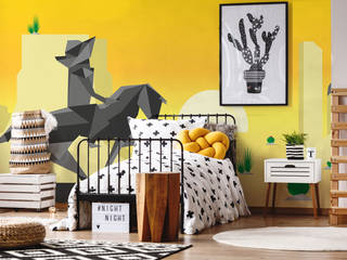 An Exciting Way to Nature: Folded Adventure Kid's Murals, Pop Walls Pop Walls Dormitorios infantiles de estilo ecléctico