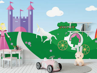 An Exciting Way to Nature: Folded Adventure Kid's Murals, Pop Walls Pop Walls Dormitorios infantiles de estilo ecléctico