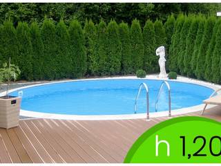 Piscina Interrata Nara, Pronto Piscine Pronto Piscine 地中海スタイルの プール 鉄/鋼