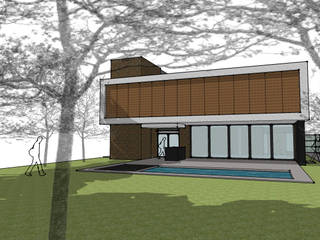 residência jns, CBR Arquitetura Ltda. CBR Arquitetura Ltda. Single family home Wood Wood effect